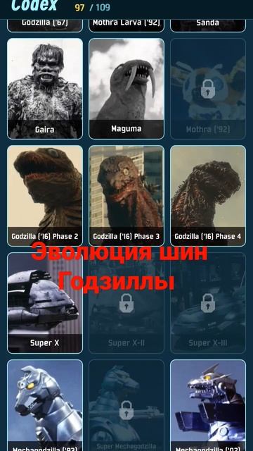 Эволюция шин Годзиллы