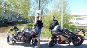 Спортивные мотоциклы TVS APACHE RR 310 (Индия) и FALCON PRIME 3 (Китай). Покатушки, сравнение.