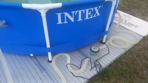 Распаковка — Каркасный бассейн Intex Metal Frame