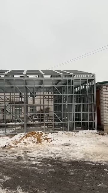 Завершили монтаж каркаса ЛСТК 3.0 лаборатории 9х9 м в Бе? смотреть онлайн