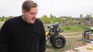 Новый помощник в нашем хозяйстве. Мотоблок Huter MK-7800P-4*2