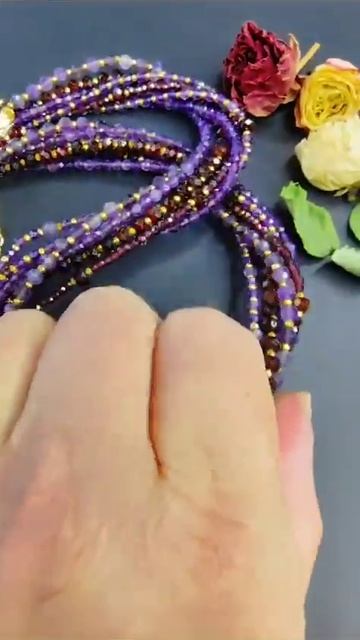 Колье гранат аметист #купитьукрашения #подарок #колье