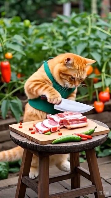 Рыжий кот #жиза #животные #мультик #ии смотреть онлайн