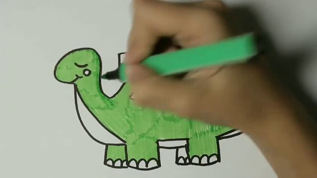 РИСОВАШКИ ДЛЯ ДЕТЕЙ Рисуем динозавра смотреть онлайн