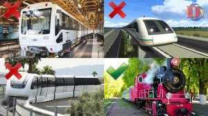 Учим цвета и поезда. Железнодорожный транспорт для де?