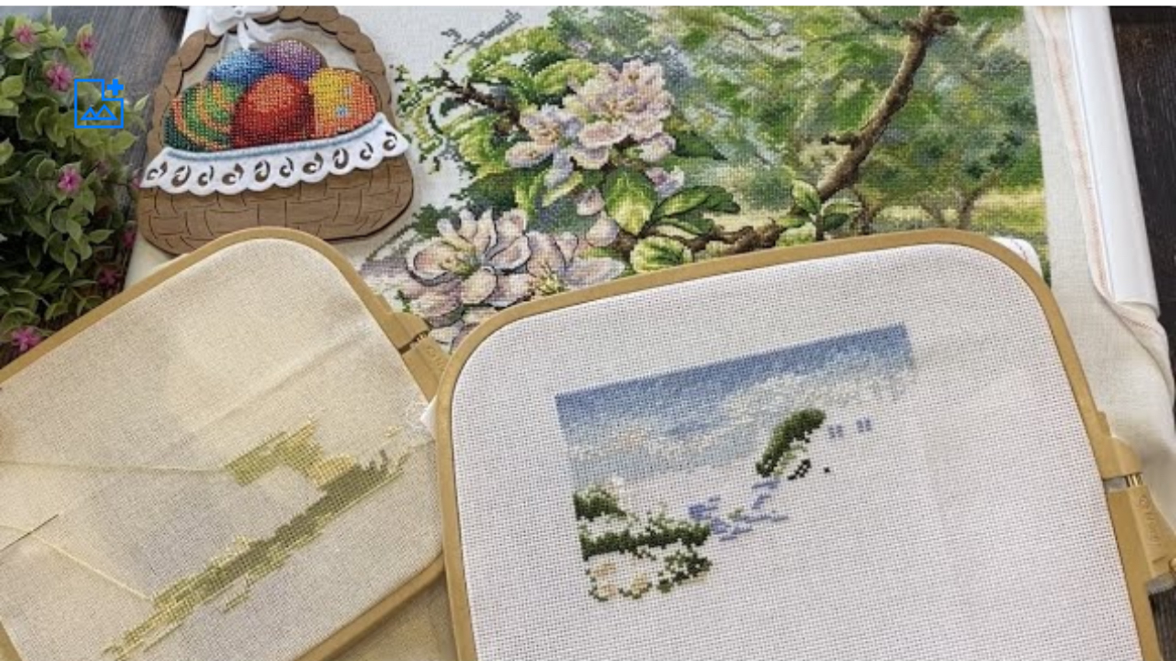 Вышивка крестом/Апрельские старты/Готовая работа/Яблоневый сад.2023 год смотреть онлайн