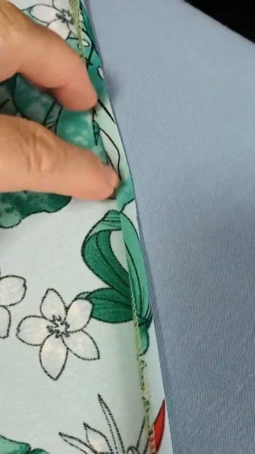 быстрая ровная и лёгкая обработка низа платья (штапел?