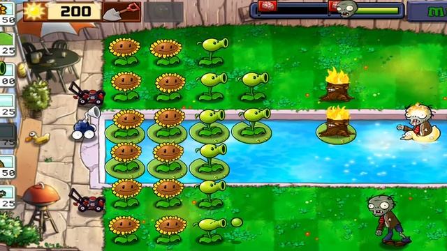 pvz прохождение уровня бассейн 3-7 смотреть онлайн