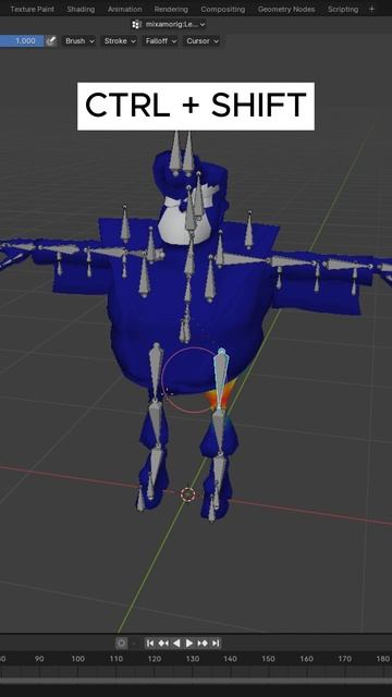 Правильный Weight PAINt в Blender смотреть онлайн
