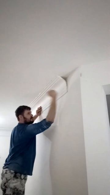 Монтаж плинтуса размера XL)