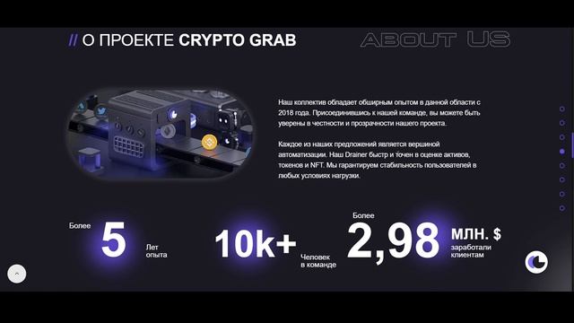 Crypto Grab отзыв на мошеннический телеграмм!