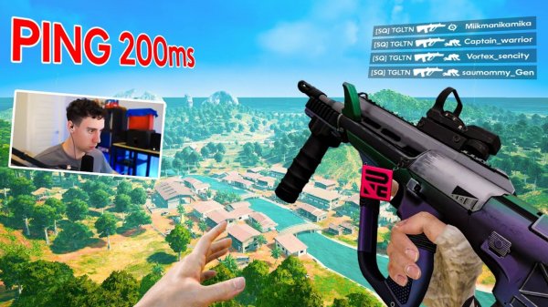 TGLTN Plays The TOUGHEST Server on 200 Ping in PUBG