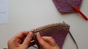 ВЯЖЕМ КРЮЧКОМ ДВУХЦВЕТНЫЙ ЭЛАСТИЧНЫЙ ВЕРХ ТАПОЧЕК