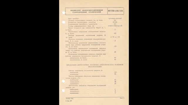 ИГПВ-256х256 - индикатор знакосинтезирующий газоразрядн? смотреть онлайн