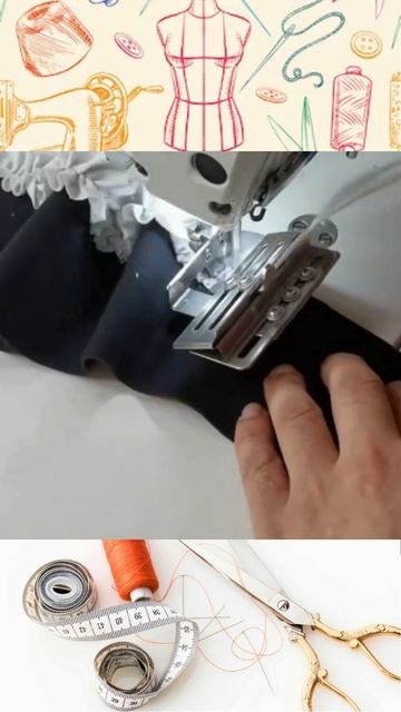 Регулируемая прижимная лапка для плоских складок на ю