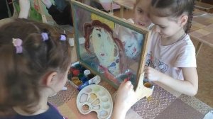 Мастер-класс_портрет на стекле