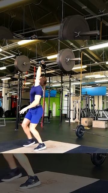 Выпад со штангой над головой в одной руке 60 кг #sports #fitnes смотреть онлайн