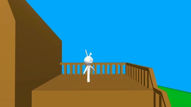 вышел заяц на крыльцо (3D анимация) смотреть онлайн