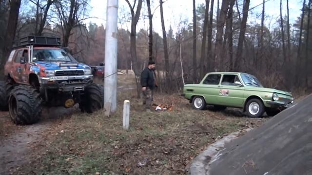4х4 Самурай Vs Запорожец Vs Тойота Бомба прикол ржач прикол