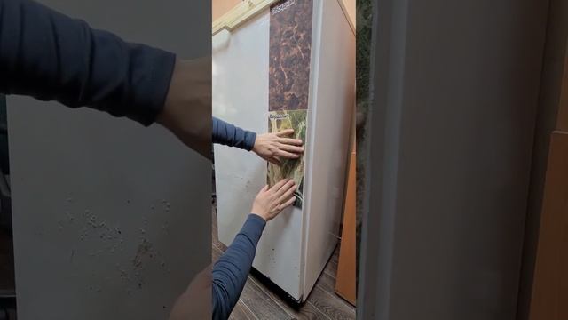 Рестоврация старого холодильника #гибкийкамень #толь? смотреть онлайн