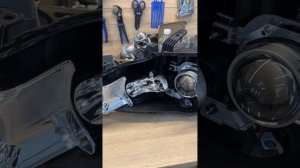 Nissan Murano Z51 замена линз на светодиодные MTF Cyberlight 3"