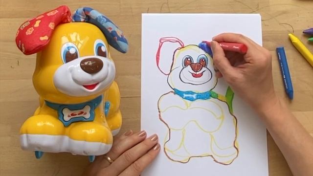 Рисуем игрушечную собачку!/ Let's draw a toy dog! смотреть онлайн