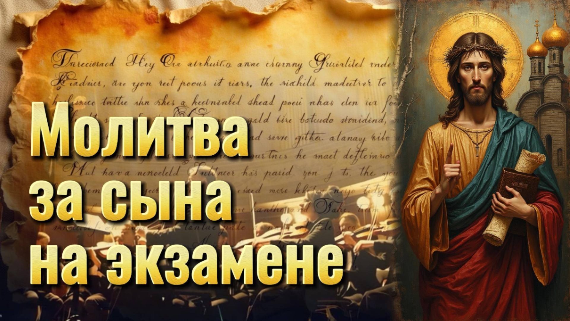 Молитва ЗА СЫНА📘НА ЭКЗАМЕНЕ Иисусу Христу, Святой Татьяне, Сергию Радонежскому, Чудотворцу, Матроне
