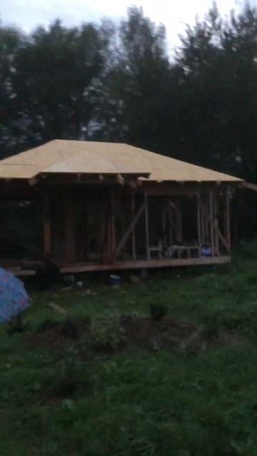 Каркасный домик с террасой и Вальмовой крышей. Своими смотреть онлайн