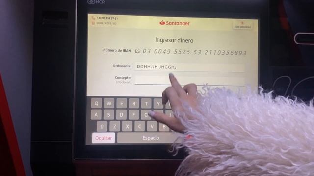 Отправляем деньги через банкомат Santander. смотреть онлайн