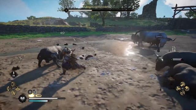 Битва с "Боевая корова Альфреда" | Assassin's Creed Valhalla смотреть онлайн