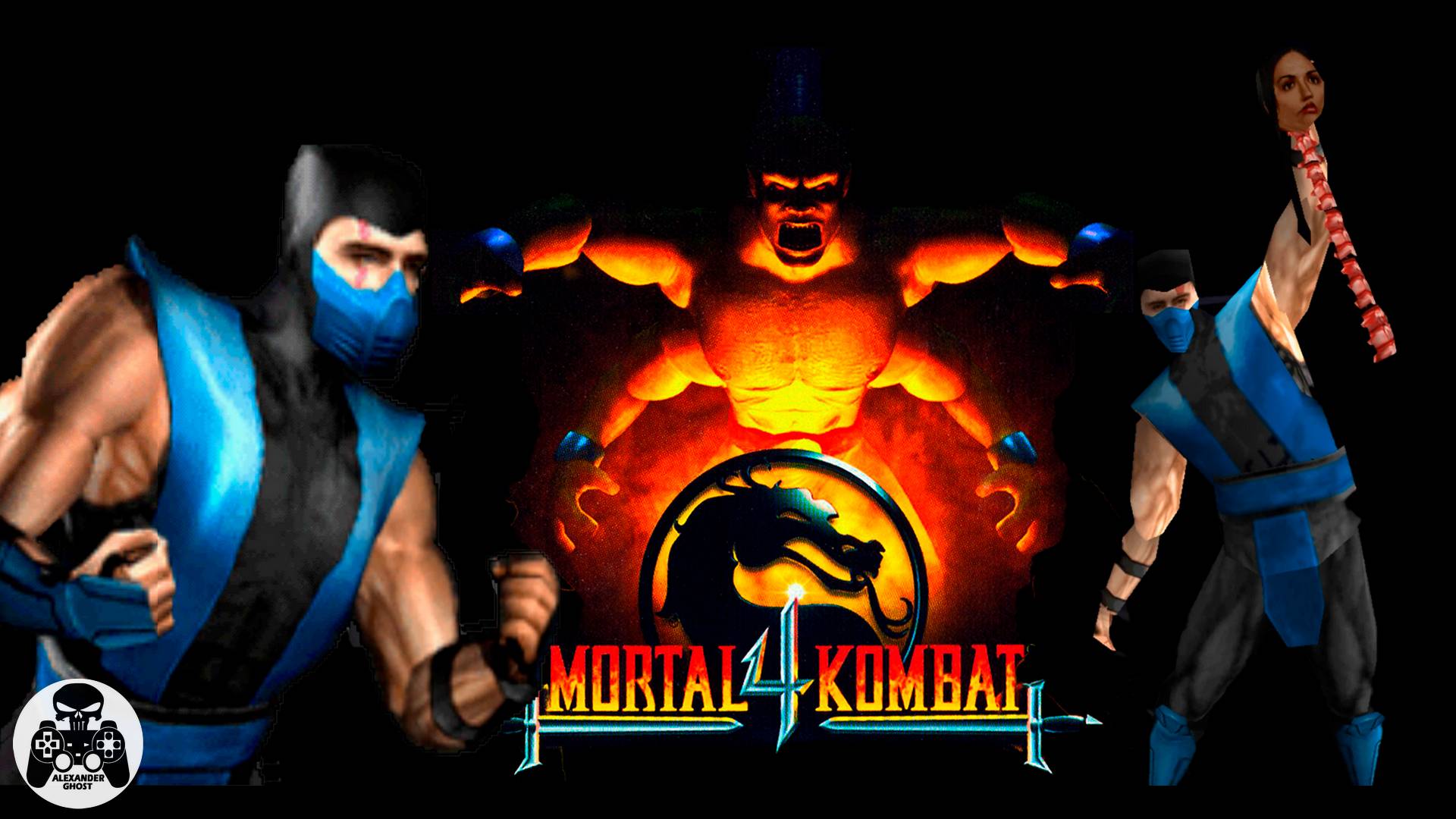 Mortal Kombat 4 Sony Playstation (PS1) прохождение Sub-Zero