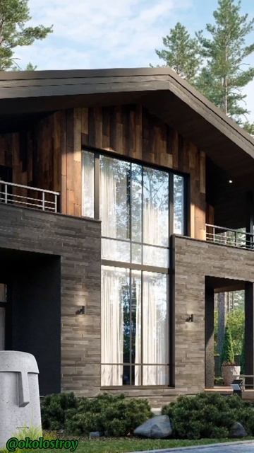 Двухэтажный Коттедж в лесу . #cottagedecor #home смотреть онлайн