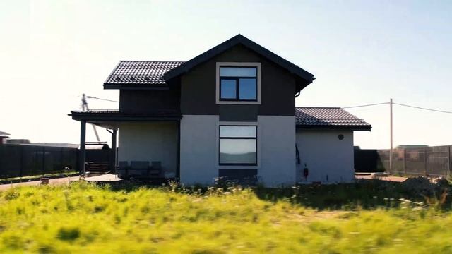 Обзор загородного дома из газобетона, экстерьер смотреть онлайн
