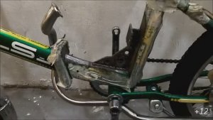 Установка веломотора F-80 на складной велосипед "СТЕЛС - 410".