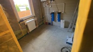 Отопление и водоснабжение в каркасном доме. 
Скрытый монтаж.