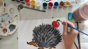 Рисуем ежика