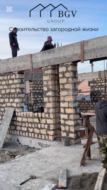 Завершаем кладку наружных стен на проектах: «Дом 110»«Д