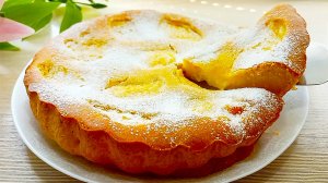 🍋Лимонный пирог с заварным кремом! Идеальный рецепт домашнего десерта!