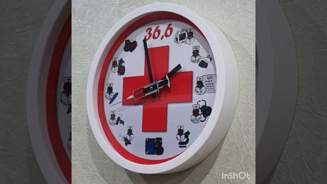 Часы настенные, для медиков 👨⚕️ пластиковый корпу?