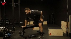Тяга гантелей к поясу | Тренировка спины
