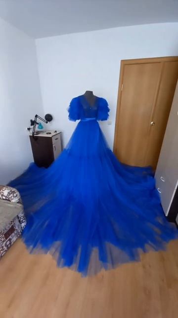 дошилось платье из фатина для фотосессии #платье, #фат?