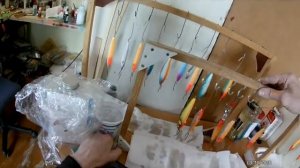 Лакировка воблеров между покраской и фольгированием