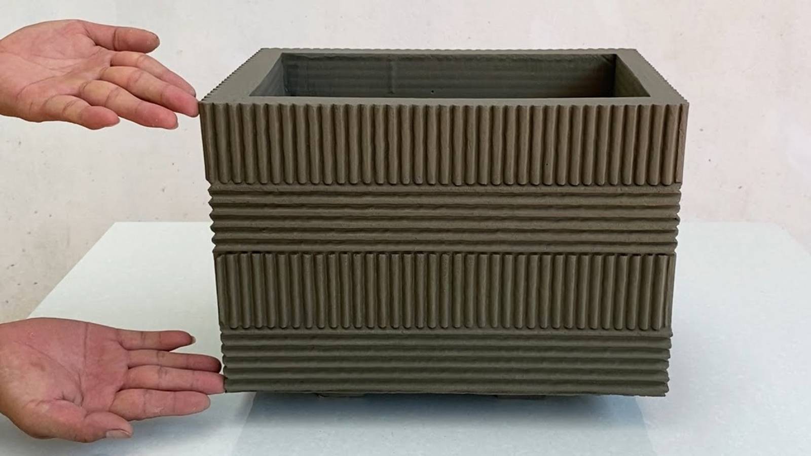 Вазон из бетона, кашпо своими руками смотреть онлайн