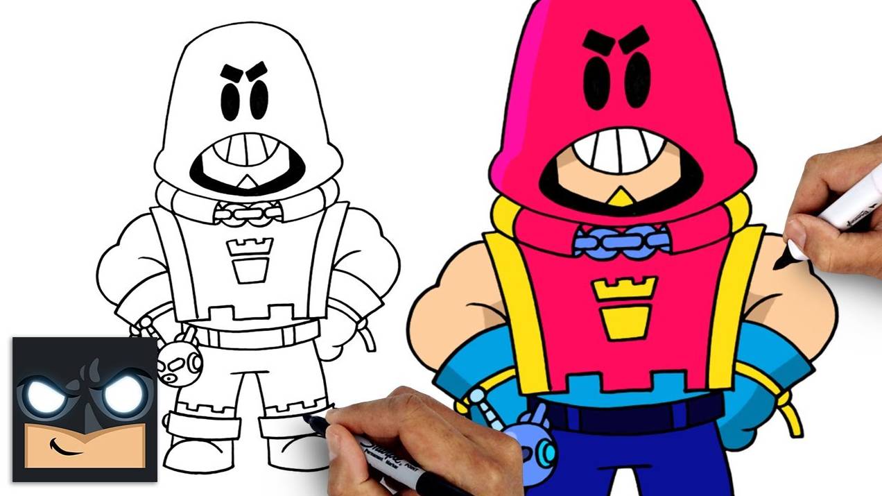 Как нарисовать ГРОМА из БРАВЛ СТАРСА (БЕЗ ЛИШНИХ СЛОВ) смотреть онлайн