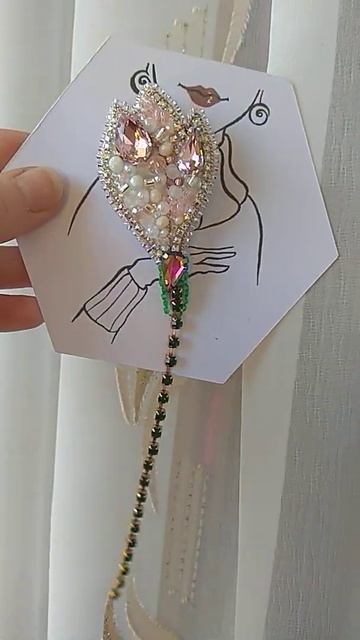 Брошь "Бутон подснежника" смотреть онлайн