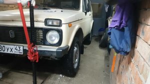 Установка реечного домкрата на ниву