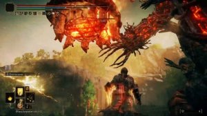 Elden Ring Shadow of the erdtree огненный голем за пару ударов, 77000 урона