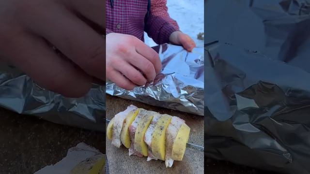 САЛО С КАРТОШКОЙ НА УГЛЯХ #рецепт #готовимподомашнему смотреть онлайн