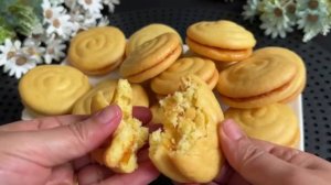 Печенье с джемом | Бисквитное печенье | Мягкое и воздушное