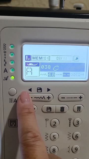 Necchi-205D. Работа с ячейками памяти. смотреть онлайн